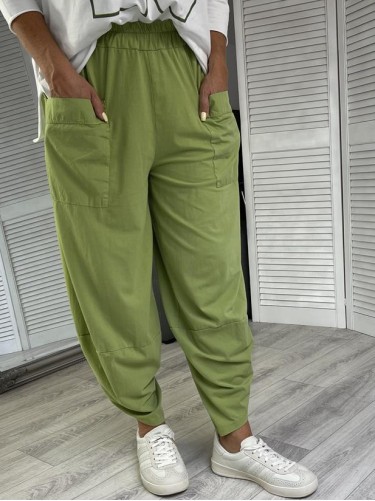 SPODNIE ITALY PIANO GREEN
