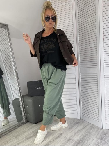 SPODNIE ITALY LILI KHAKI