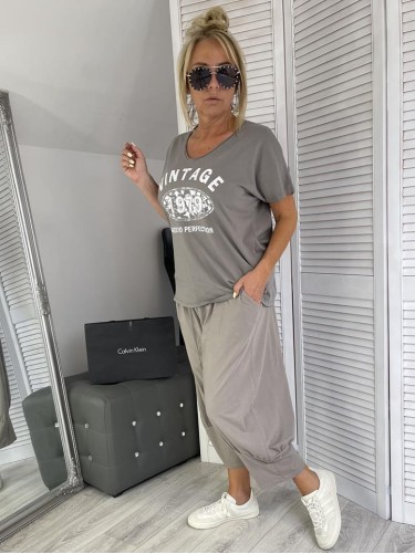 BLUZKA ITALY VINTAGE FANGO