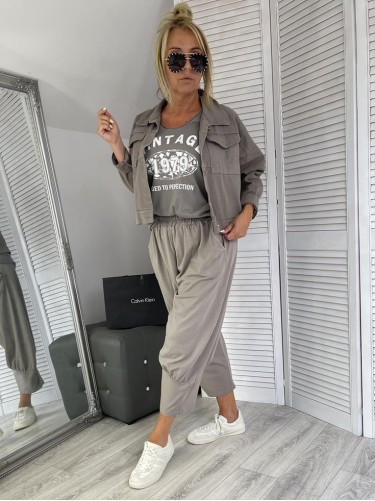 SPODNIE ITALY LILI FANGO