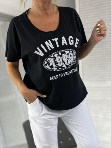 BLUZKA ITALY VINTAGE BLACK