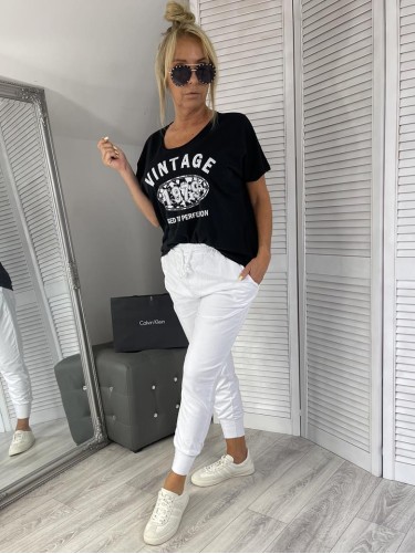 BLUZKA ITALY VINTAGE BLACK