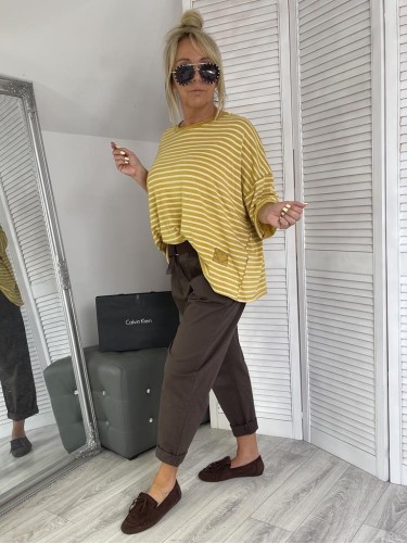 BLUZKA ITALY DEKATYZ PASKI MIODOWY