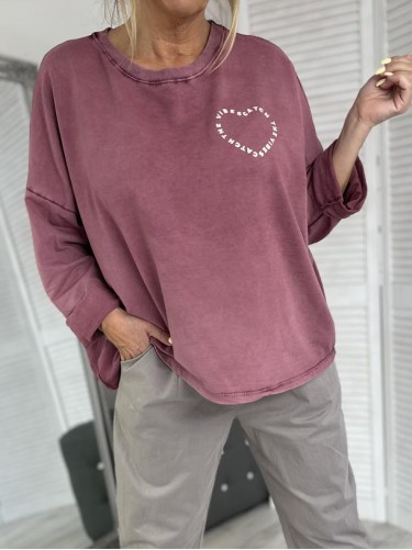 BLUZKA MUJEA DEKATYZ JAGODA+SIZE