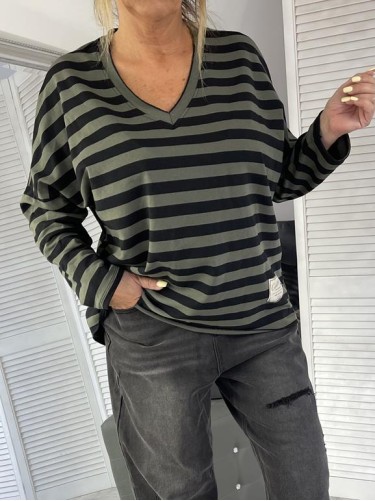 BLUZKA MUMU PASKI KHAKI
