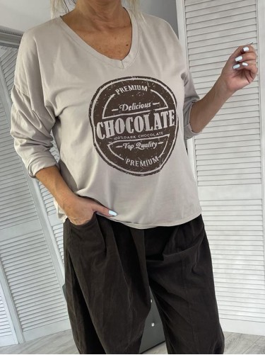 BLUZKA CHOCOLATE BEIGE