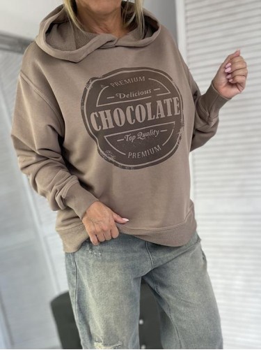 BLUZA CHOCOLATE KAPTUR MOCATE