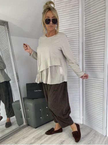 BLUZKA ITALY ELLE BEIGE
