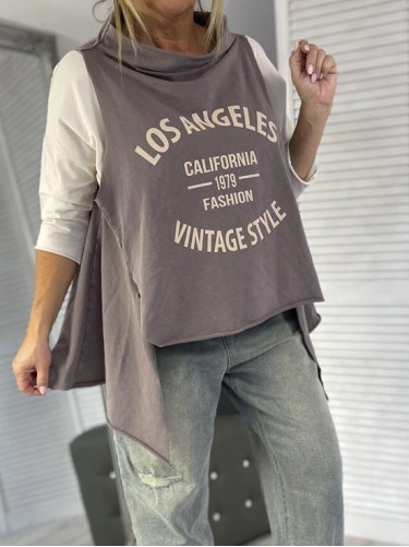BLUZKA ASYMETRIC LOS ANGELES FANGO
