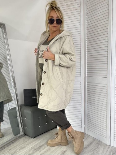KURTKA STELLA  PIKOWANA BEIGE