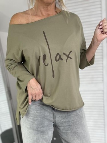 BLUZKA LASER RELAX OLIWKA