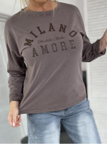 BLUZKA ITALY DEKATYZ MILANO FANGO