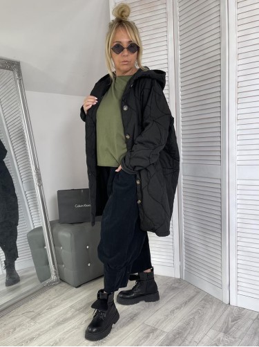 KURTKA STELLA PIKOWANA BLACK