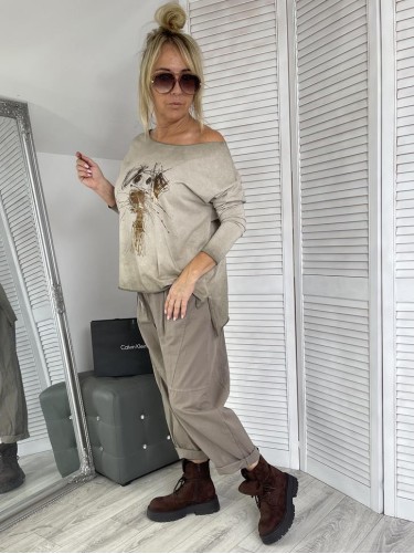 BLUZKA DEKATYZ STYLE BEIGE