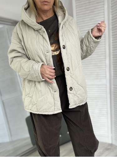 KURTKA STELLA PIKOWANA BEIGE