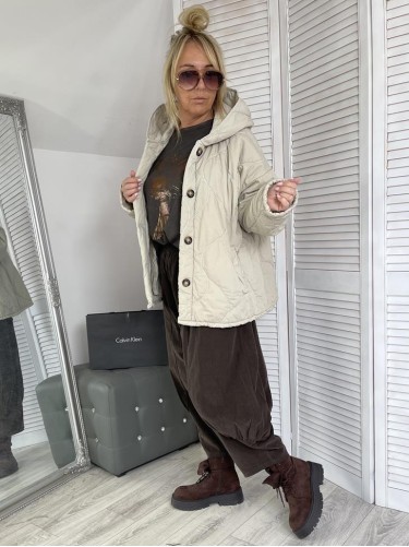 KURTKA STELLA PIKOWANA BEIGE