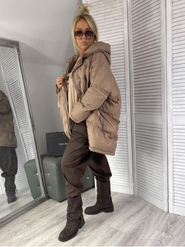 KURTKA OVERSIZE MERY MOCCA