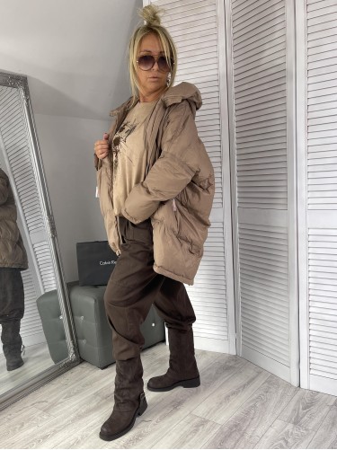 BLUZKA DEKATYZ STYLE MOCCA