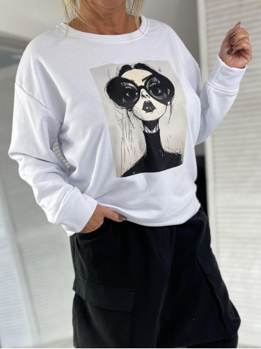 BLUZA ITALY MADAMME WHITE