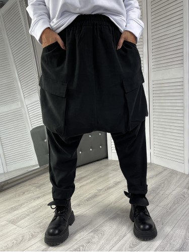 SPODNIE ITALY KROKI BLACK
