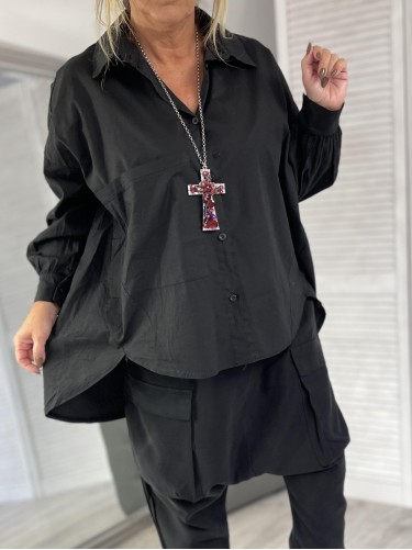 KOSZULA ITALY OVERSIZE BLACK
