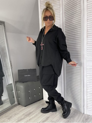 KOSZULA ITALY OVERSIZE BLACK
