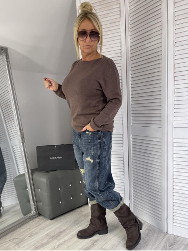 SWETER ITALY MERLIN CHOCOLATTE