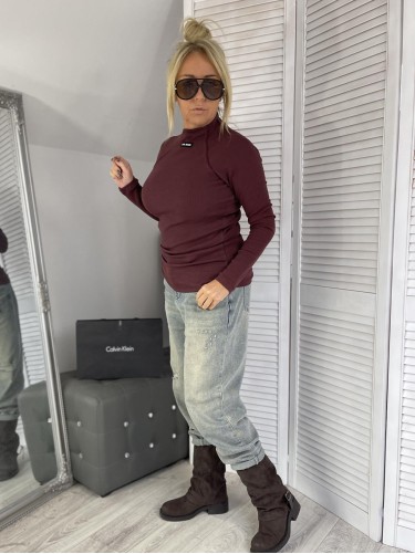 BLUZKA PRĄŻEK MIN MIN WIŚNIA