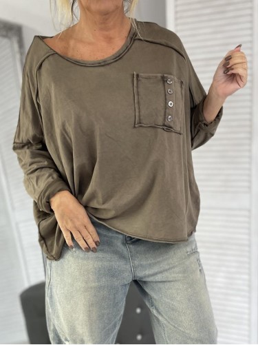 BLUZKA DEKATYZ OVERSIZE MUMU BRONZE