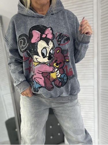 BLUZA MICKEY MINNIE DEKATYZ GREY