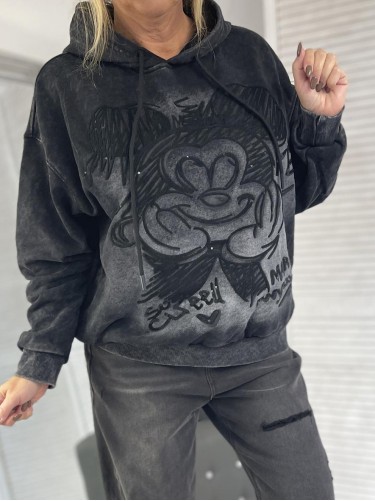 BLUZA MICKEY MOUSE DEKATYZ BLACK