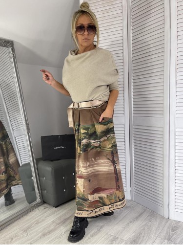 SWETER ITALY ASYMETRIC BEIGE