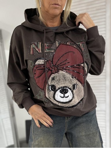 BLUZA BEAR CEKIN BRONZE