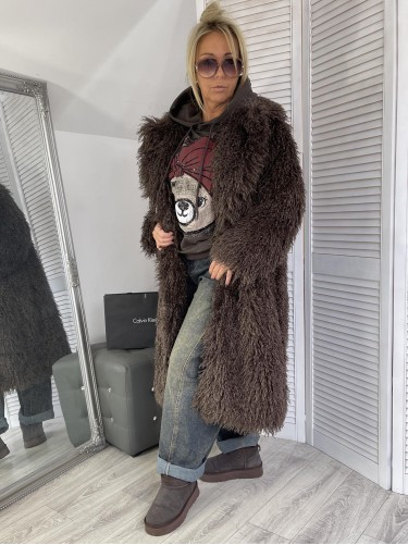 FUTRO MAXI LAMA BRONZE