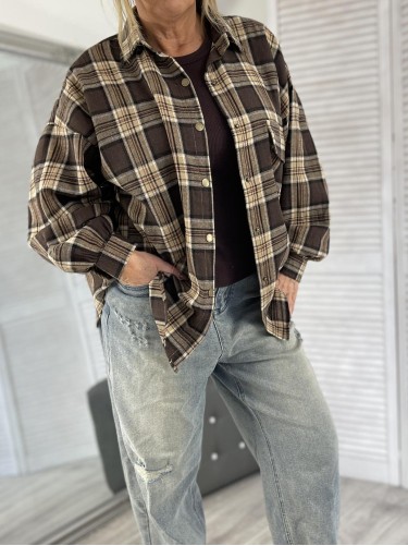 KOSZULA KRATA BRONZE & COFFE