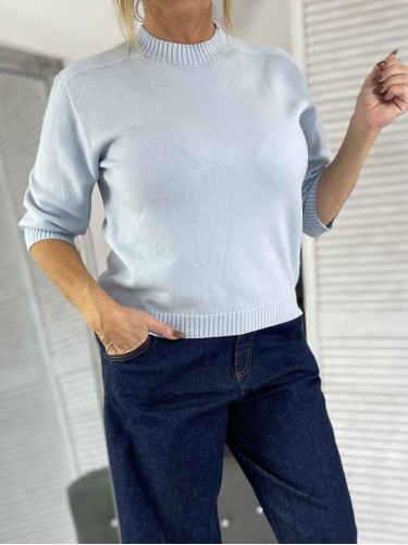 SWETER ARTEMO ITALY BŁĘKIT