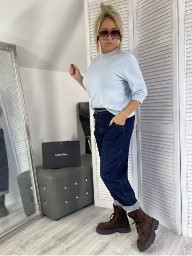 SWETER ARTEMO ITALY BŁĘKIT