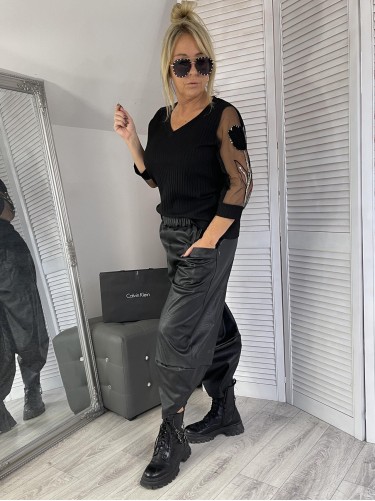 BLUZKA LA COCA GOLD BLACK