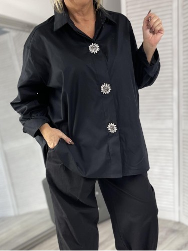 KOSZULA ZETA OTTO BIŻUTERIA BLACK