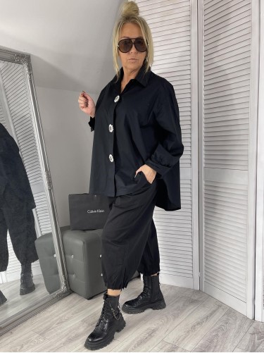 KOSZULA ZETA OTTO BIŻUTERIA BLACK