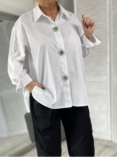 KOSZULA ZETA OTTO BIŻUTERIA WHITE