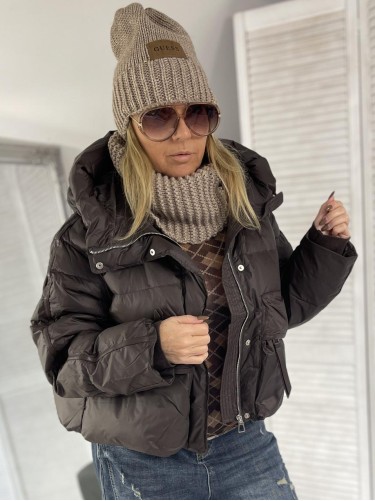 KOMPLET CZAPKA & KOMIN BEIGE