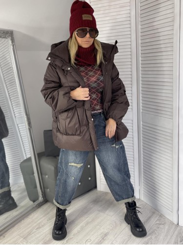 BLUZKA ROMBY ITALY BORDO