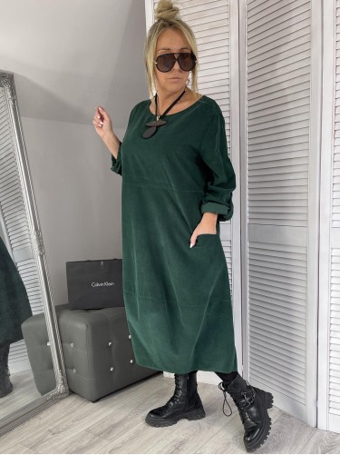 SUKIENKA ITALY SZTRUKS MIA GREEN