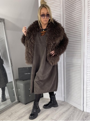 SUKIENKA ITALY SZTRUKS MIA BRONZE