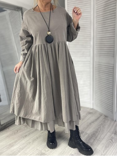 SUKIENKA ITALY SZTRUKS ZOJA FANGO