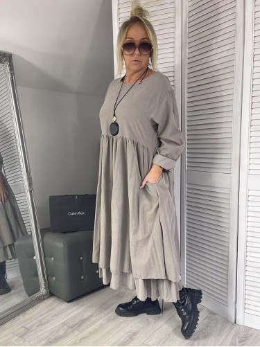 SUKIENKA ITALY SZTRUKS ZOJA FANGO