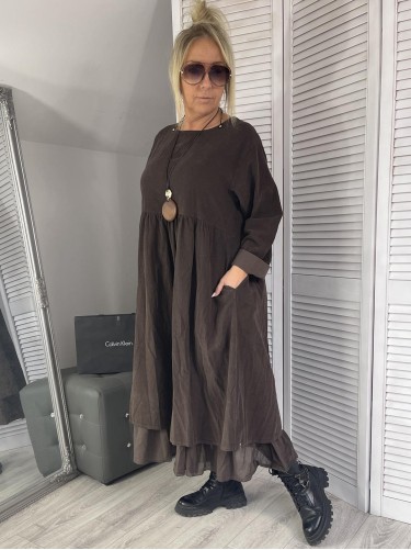 SUKIENKA ITALY SZTRUKS ZOJA BRONZE