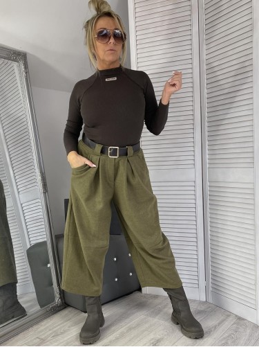 SPODNIE ITALY GRACJA GREEN