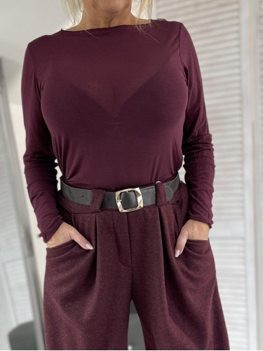 BLUZKA MISTO CASHMERE BAKŁAŻAN